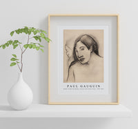 
              Paul Gauguin - Heads of Tahitian Women, Frontal and Profile Views 1891-1893
            