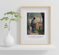 
              Claude Monet - Madame Monet Embroidering 1875
            