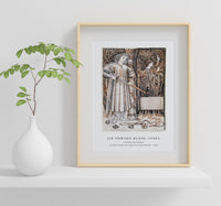 
              Sir Edward Burne Jones - Pyramus and Thisbe - Pyramus Draws His Sword to Slay Himself (1866)
            