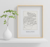 
              Ohara Koson - Blooming azalea in pot (1920 - 1930) by Ohara Koson (1877-1945)
            