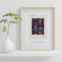 E.A.Seguy - Fern pochoir pattern in Art Deco oriental style