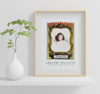 
              Adolphe Willette - Lemercier Ambassadeurs, Magnitta. Affiche couleur 1895
            