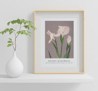 
              Ogawa Kazumasa - Beautiful photomechanical prints of White Irises (1887–1897)
            