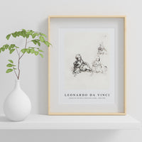 Leonardo Da Vinci - Studies for the Christ Child with a Lamb 1503-1506