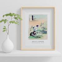 Ogata Gekko - Beauties Harvesting Bracken, from the series Gekko’s Miscellaney (ca. 1886–1899)