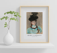 
              Mary Cassatt - The black hat 1890
            