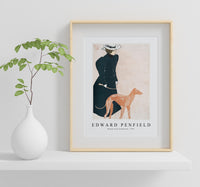 
              Edward Penfield - Woman with Greyhound 1897
            
