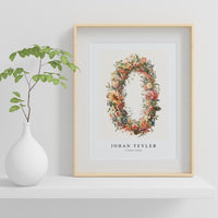 Johan Teyler - A flower wreath