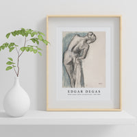 Edgar Degas - Naked woman. Bather Drying Herself 1883-1884