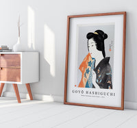 
              Goyo Hashiguchi - Woman Holding a Hand Towel 1921
            