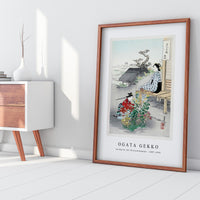 Ogata Gekko - Caring for the Chrysanthemums (1887–1896)