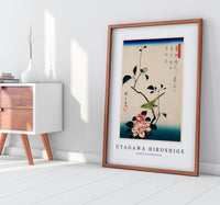 
              Utagawa Hiroshige - Camellia and Nightingale
            