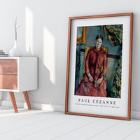 Paul Cezanne - Madame Cézanne (Hortense Fiquet, 1850–1922) in a Red Dress