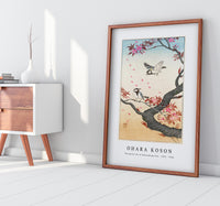 
              Ohara Koson - Two great tits at blossoming tree (1925 - 1936) by Ohara Koson (1877-1945)
            