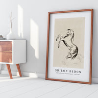 Odilon Redon - Jumping Horse on Clouds (Pegasus) 1903-1907