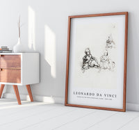 
              Leonardo Da Vinci - Studies for the Christ Child with a Lamb 1503-1506
            