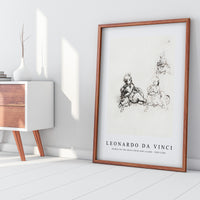 Leonardo Da Vinci - Studies for the Christ Child with a Lamb 1503-1506