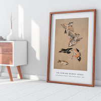 Sir Edward Burne Jones - Love leading the Pilgrim - Study of Birds Finches (1897)