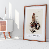 David roberts - Colossus in front of Temple of Wady Saboua Nubia-1796-1864