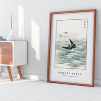 Numata Kashu - Riu Kiu House Swallow illustration from Pictorial Monograph of Birds (1885)