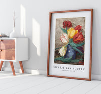 
              Sientje Van Houten - Tulips in a vase 1834-1909
            
