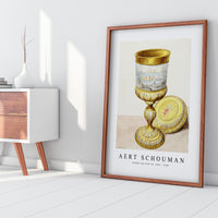 Aert schouman - Golden cup with lid-1667-1748