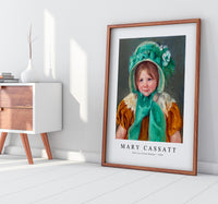 
              Mary Cassatt - Sara in a Green Bonnet 1901
            