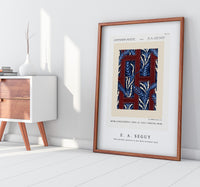 
              E.A.Seguy - Fern pochoir pattern in Art Deco oriental style
            