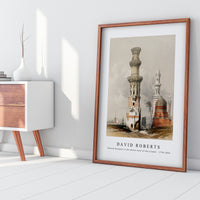 David Roberts - Ruined mosques in the desert west of the Citadel-1796-1864