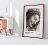 
              Leonardo Da Vinci - The Head of the Virgin in Three-Quarter View Facing Right 1510-1513
            